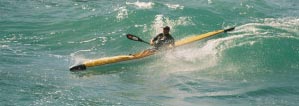 Knysna Kayaks Robberg Express Surf Ski on wave