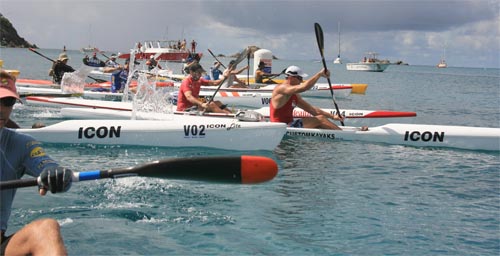 Start of the 2007 Soualiga Challenge Surf Ski race Start of the 2007 Soualiga Challenge Surf Ski race