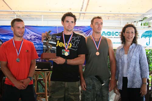 Winners of the Souliga Challenge Surf Ski Race, Caribbean