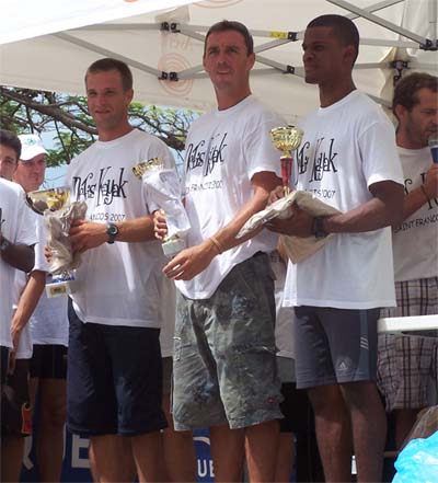 Winners of the Defis Kayak Surf Ski race, Guadeloupe Winners of the Defis Kayak Surf Ski race, Guadeloupe