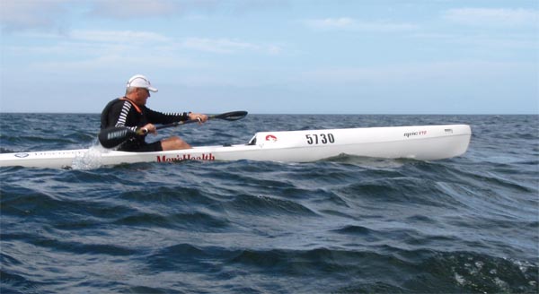 Dale Lippstreu heads for Bakoven Rock off Millers Point