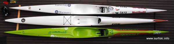 Three surfskis compared