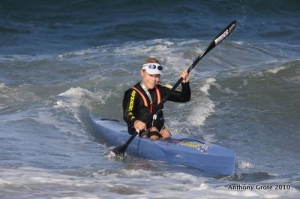 Michele Eray comes into the finish of the 2010 event