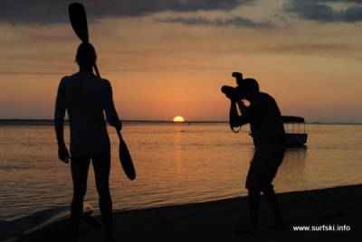 Sunset in Mauritius!