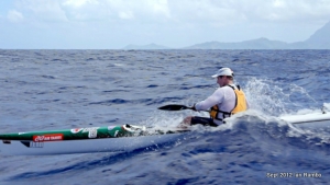 Dean Gardiner takes full advantage of the stunning conditions in this year&rsquo;s Ocean Paddler World Series Mara&rsquo;amu Surfski Race, from Tahaa to Bora-Bora.