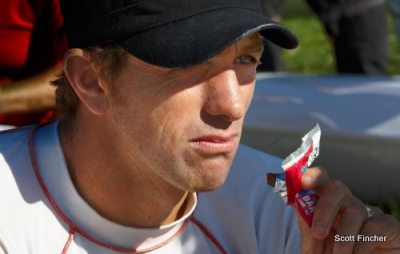 Dawid Mocke - fuels up before the race