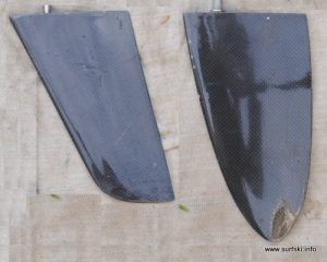 Rudders - swept back and elliptical