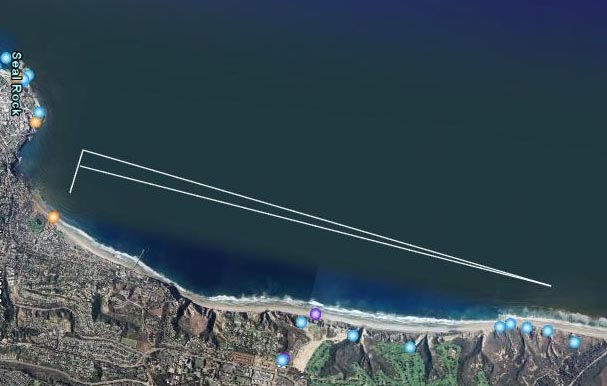 SoCal Surf Ski series course map