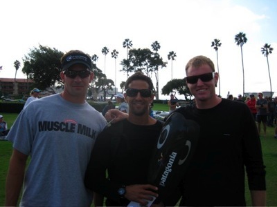 US National sprinters Jeff Smoke, Rami Zur and Tim Hornsby, SoCal Surf Ski Series