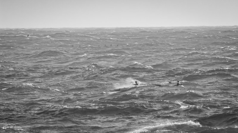 Launching down a run
